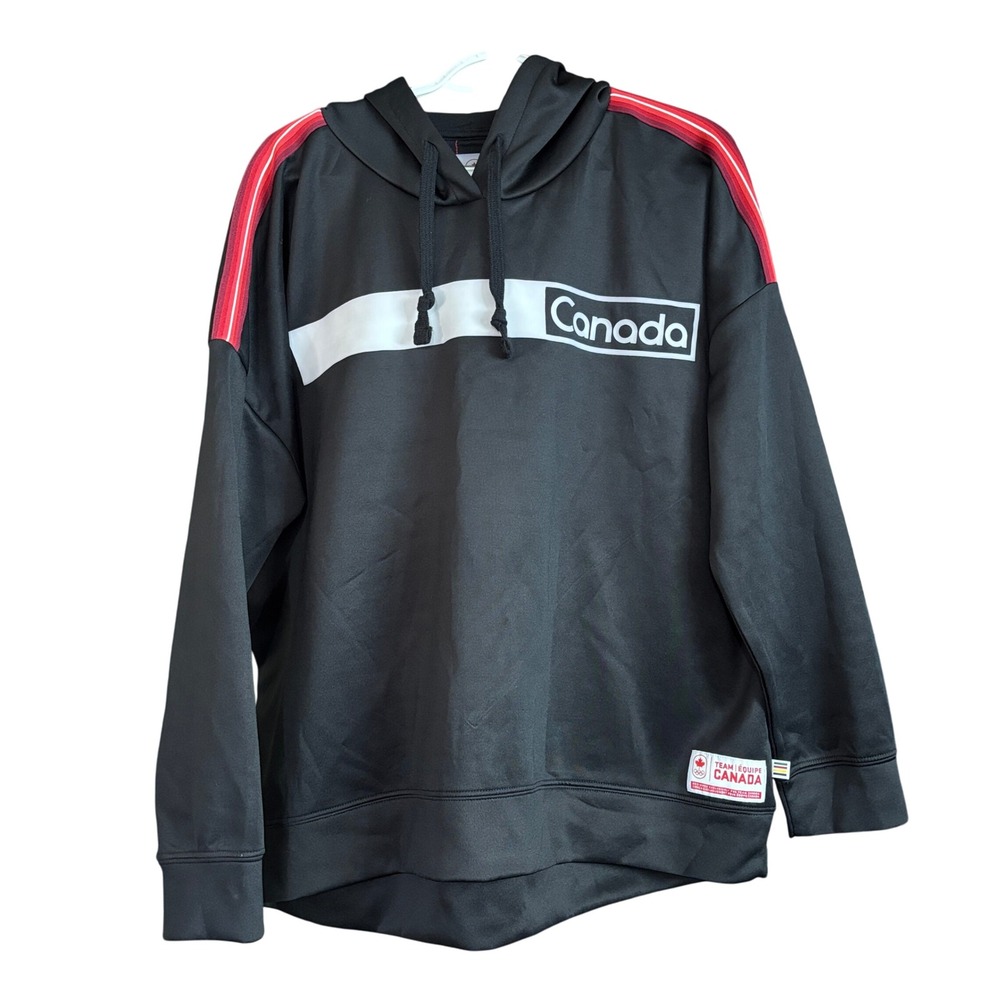 Canadian Olympic Team Women's size Large Hoodie Sweatshirt Stretch Winter